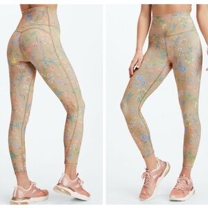 Fabletics Ultra high-waisted Pureluxe 7/8 leggings with floral print Size XL New